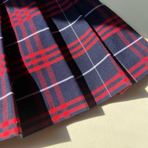 AMERICAN APPAREL PLAID MINI SKIRT XS - Picture 3 of 4